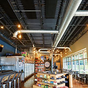 Case Study: Bert's Bottle Shop - Invisacoustics Basics Ceiling Panels