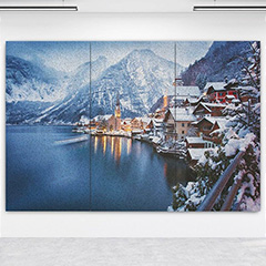 Create your own unique visual using color and artwork on acoustical wall panels