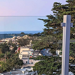 Creating a view that is like having no railing at all