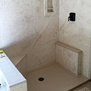 Custom Cultured Marble and Granite Shower Pans from Bath Doctor