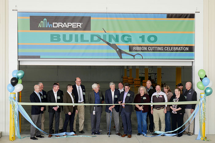 Draper Cuts Ribbon on 100,000 Square Foot Addition