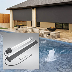 Draper FlexShade ZIP with Solar Panels: Advancing Outdoor Comfort and Efficiency