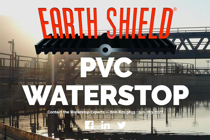 Earth Shield PVC Waterstop is now NSF 61 Certified