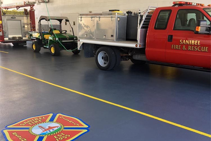 Epoxy Floors for Fire Rescue/EMS Facilities