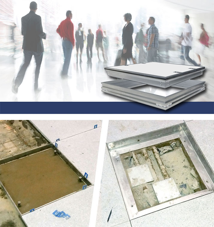 From west to east with Howe Green access covers