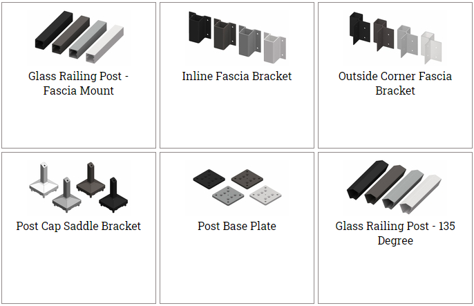 Glass Railing Posts from eGlass Railing