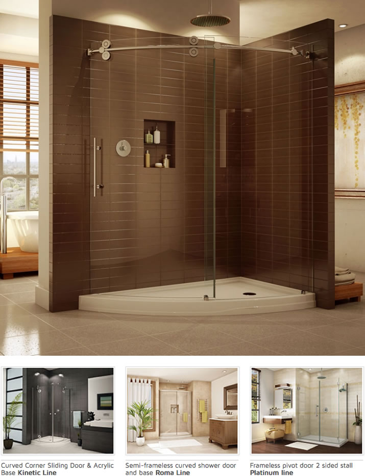 Glass Shower & Tub Enclosures by Fleurco