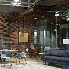 How to Get an Industrial Look with your Glass Wall Divider