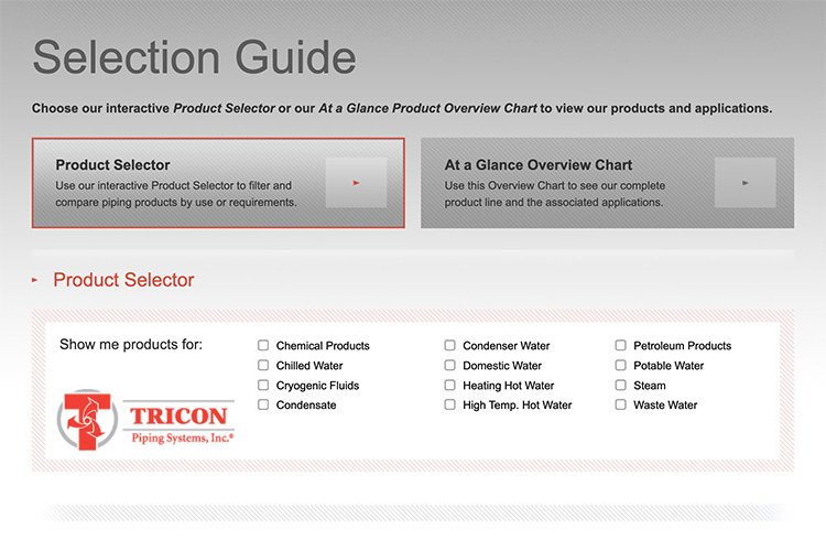 Introducing Tricon Selection Guide: Your Path to the Perfect Piping System!