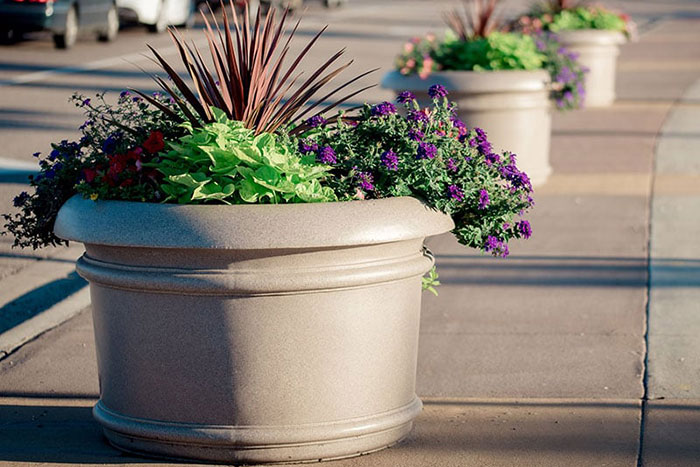 Large Commercial Planters from TerraCast