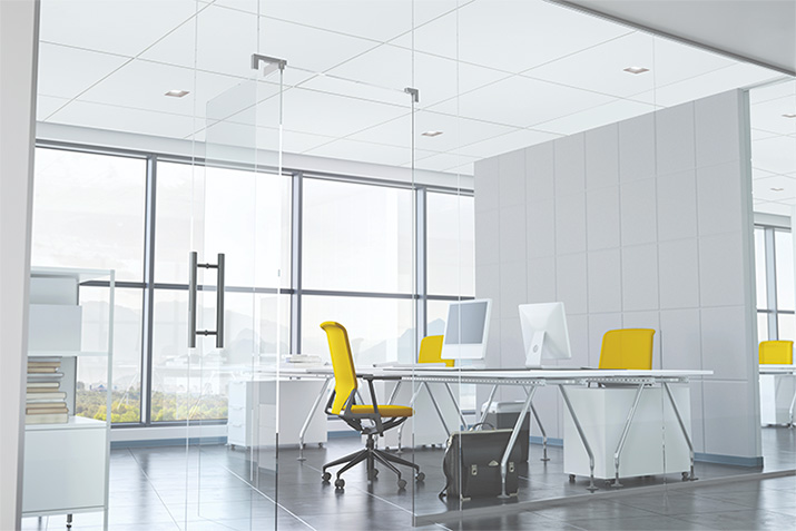 Lighting integration made easy: pre-cut panels for trimless downlights