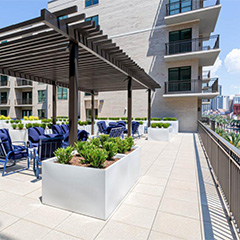 Lightweight planter solution for rooftop gardens