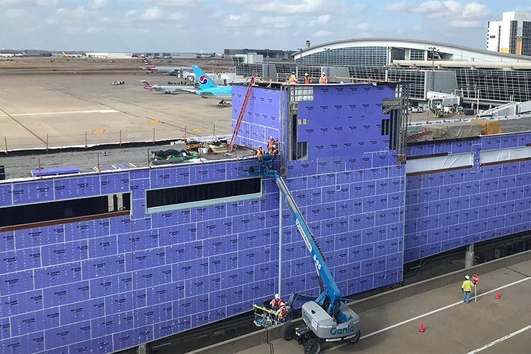 Dallas Fort Worth International Airport Terminal F uses Gold Bond® products