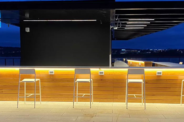 Maglin Site Furniture at Stewart McKelvey Rooftop Terrace, Halifax, Nova Scotia