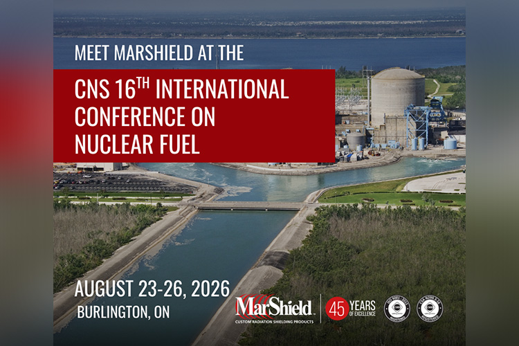 MarShield Brings Custom Radiation Shielding to the CNS Conference on Nuclear Fuel