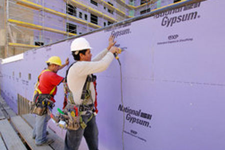 Purple drywall