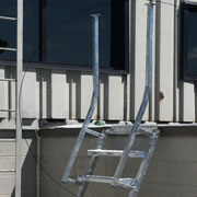 Never Jump Off a Parapet Again with the Ladderport Parapet Back Ladder System