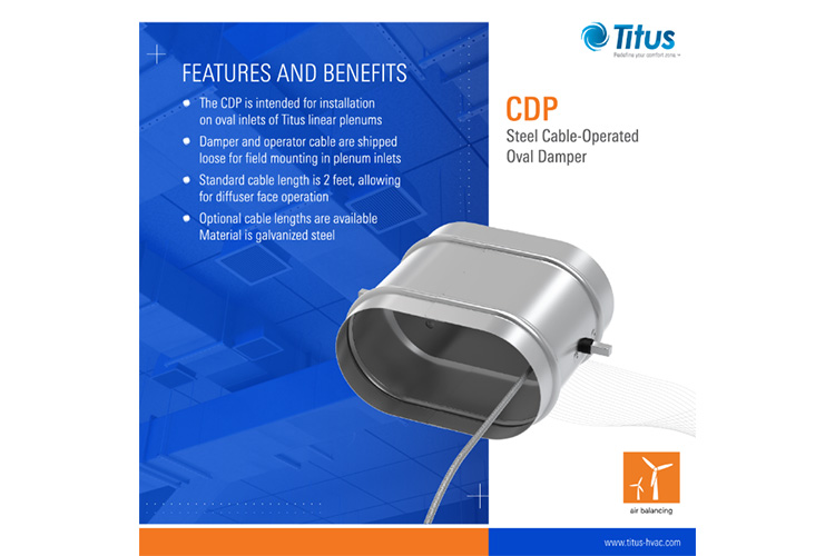 NEW CDP Cable-Operated Dampers