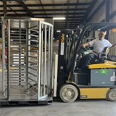 New mobile full-height turnstile specifically designed for dynamic and demanding temporary deployments