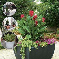 New planter styles and sizes in the latest Planter Catalog by Terracast Products