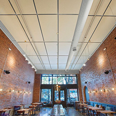 Nirmal Restaurant - Case Study: Feltworks Acoustical Panels are the perfect retrofit solution to control noise