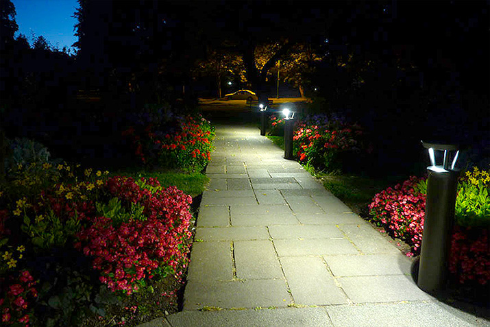 Pathway Illuminance: Hard-Wired vs. Solar Bollard Light Fixtures