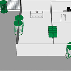 Physical Security in Layers: Turnstile Locations on a Corporate Campus