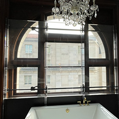 Removable Ballistic Glazing for Temporary Executive Protection in a Historic Hotel