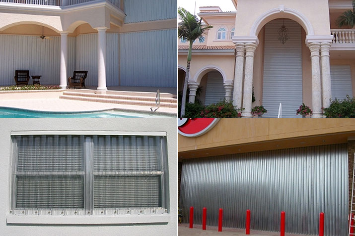Removable storm shutters & panels