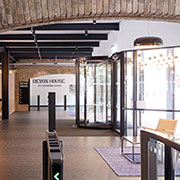 Revolving Door and Turnstiles Upgrade Entrance of Riverside London Workspace