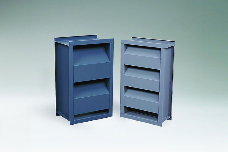Ruskin's acoustical louvers are AMCA licensed for water penetration and air performance