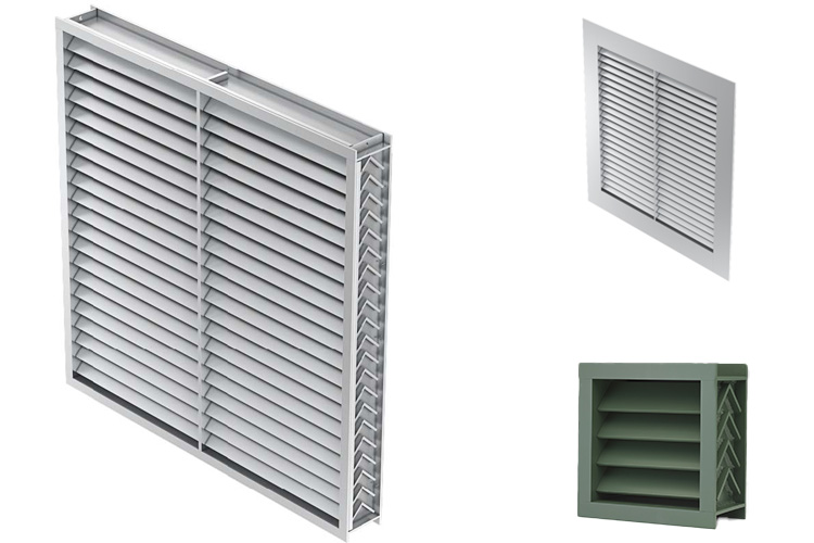 XP500 Aluminum Extreme Weather Louver