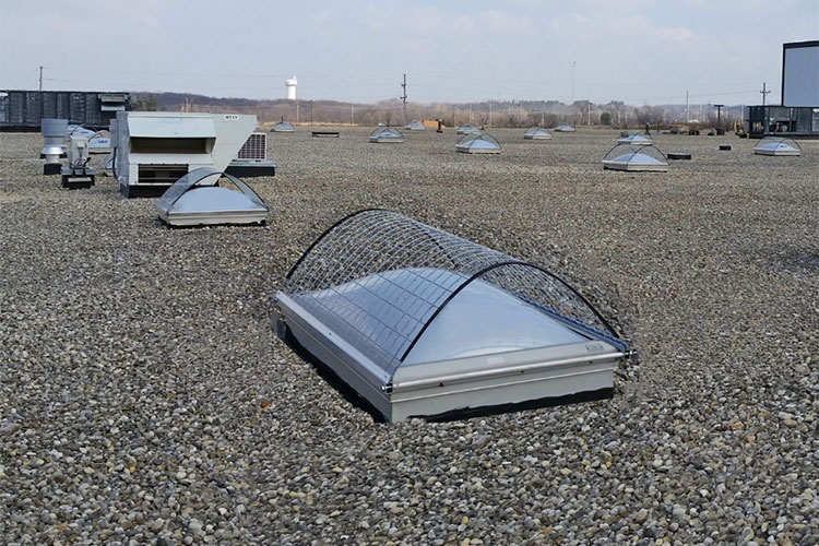Skylight guarding with SRC - Skylight Screens