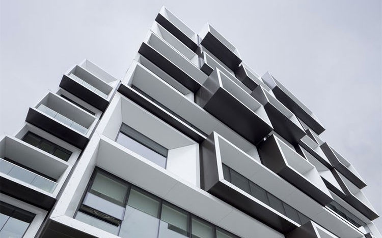 Slate, Portland’s new, LEED Gold, mixed-use, transit-oriented development features Linetec’s paint, anodize and thermal improvement services