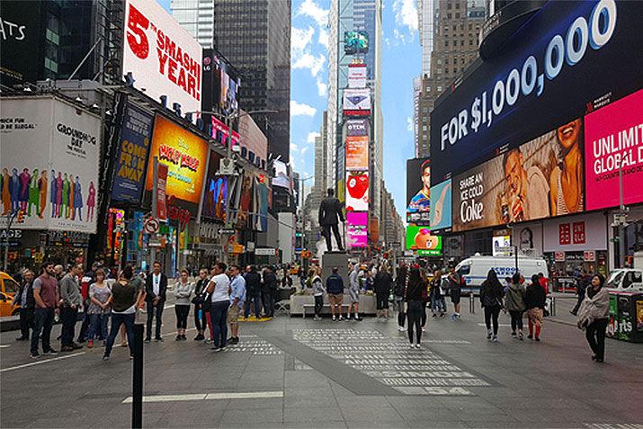 Slipnot® provides slip resistance and aesthetic display for Times Square spotlight on Broadway project