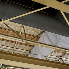 Smoke Guard Draft Curtain: a cost-effective solution designed for warehouses, aircraft hangars and manufacturing environments