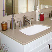 Solid Surface Bathroom Vanity Countertops and Accessories from Bath Doctor