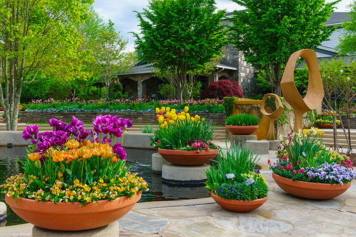 Spring is a perfect time to add colors and freshen up your outdoor space