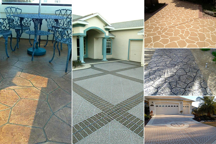 Stenciled Concrete for your Pool decks, patios and driveways