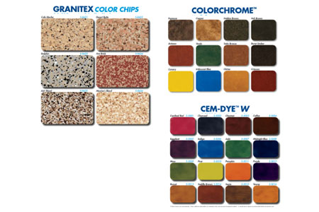 Super Krete Color Chart