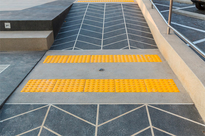 Tactile paving makes the built environment more universally accessible Tactile paving makes the built environment more universally accessible