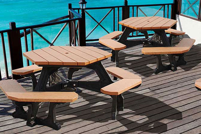 TerraCast Tables Made With 100% Recycled Material