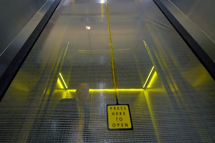 The Original Orange Elevator Smoke Curtain