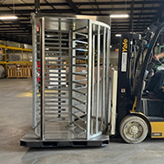 The Robust, Exterior Security Turnstile - Boon Edam Turnlock 100