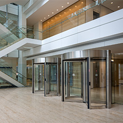 Tourlock 180 by Boon Edam: High-Security Revolving Door for High-Traffic Entrances