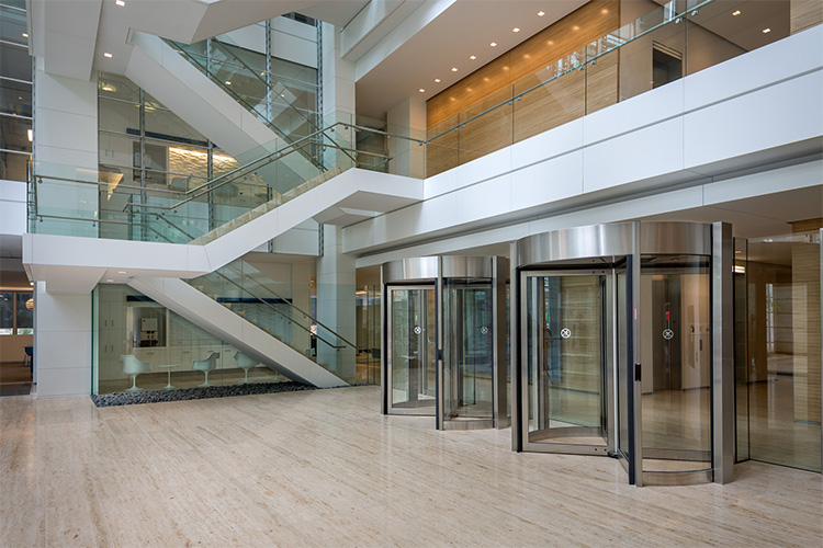 Tourlock 180 by Boon Edam: High-Security Revolving Door for High-Traffic Entrances