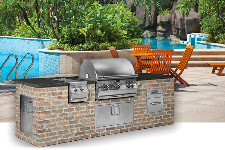 Transform your yard, patio, or outdoor cafe into majestic gathering places with these beautiful brick outdoor entertainment pieces