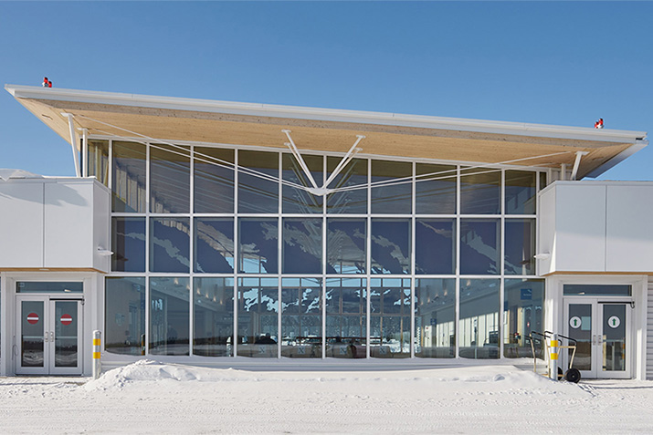 Unicel Architectural’s timber curtain wall at Chibougamau-Chapais Airport wins prize for best institutional project under 1,000 square meters Unicel Architectural’s timber curtain wall at Chibougamau-Chapais Airport wins prize for best institutional project under 1,000 square meters