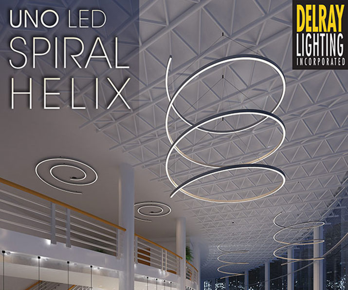 UNO Helix / Spiral large scale LED fixtures