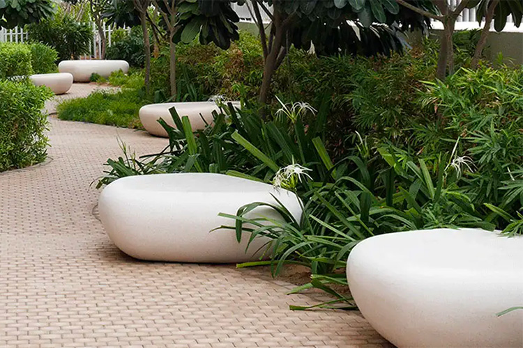 Urbastyle features concrete street furniture that is designed to be accessible for all